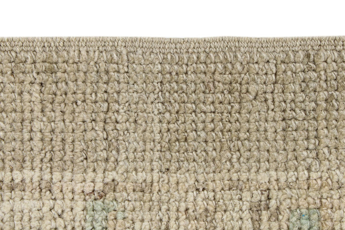 7x8 Beige and Ivory Turkish Oushak Rug
