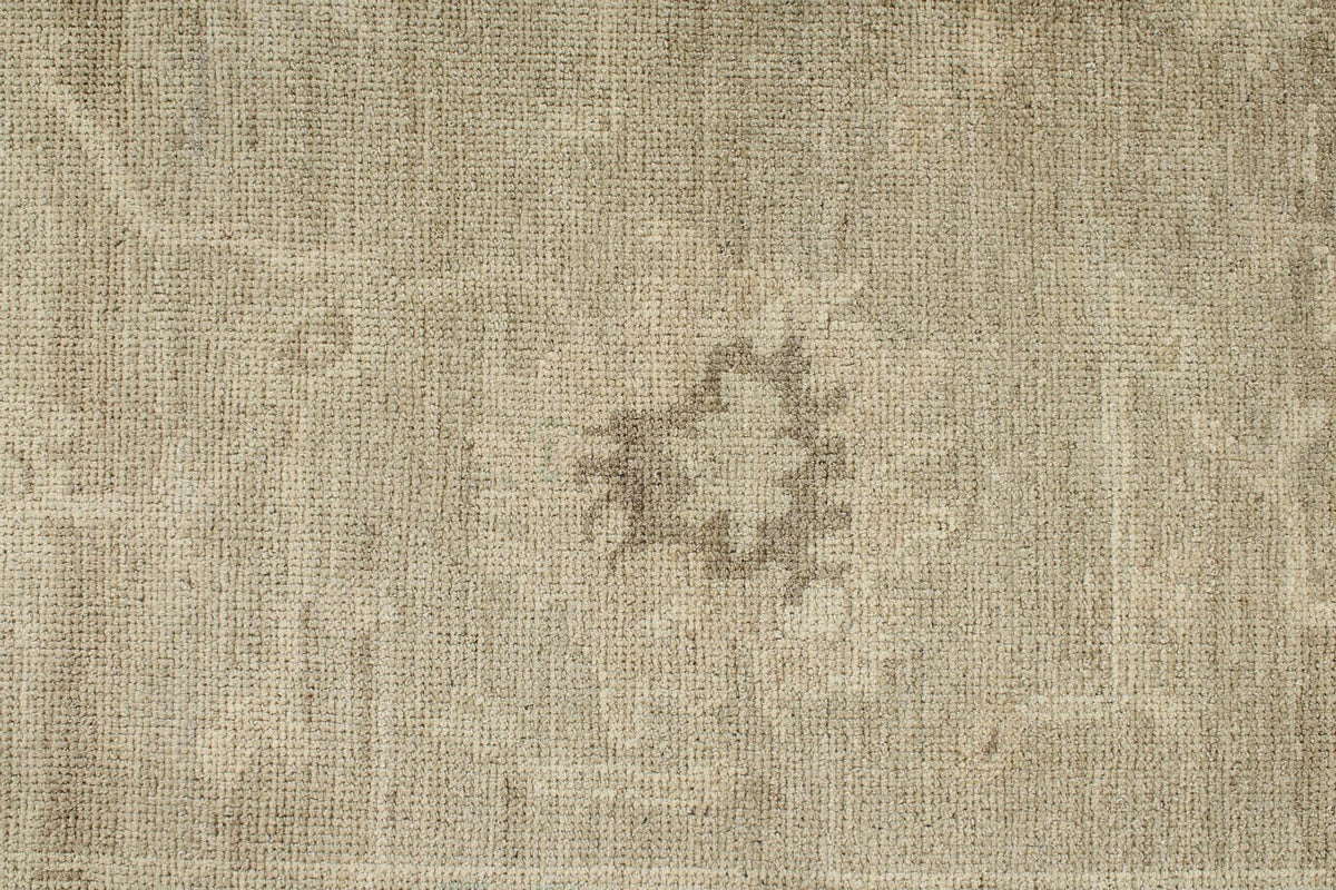 7x8 Beige and Ivory Turkish Oushak Rug
