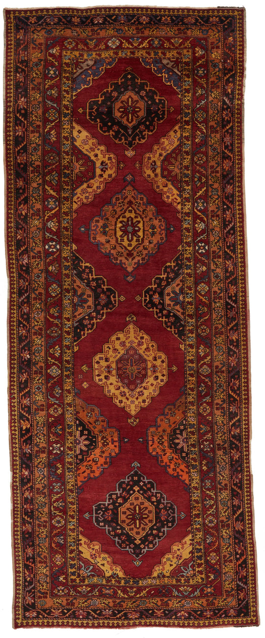 5x14 Multicolor Anatolian Turkish Tribal Runner