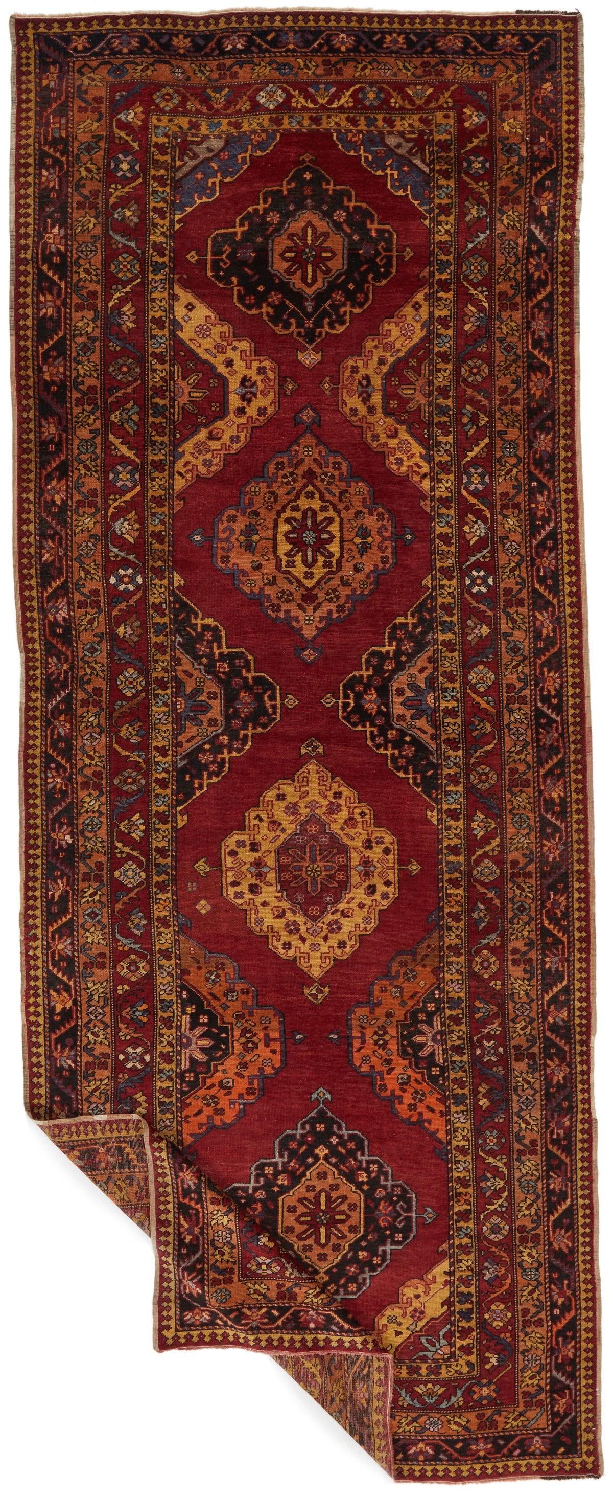 5x14 Multicolor Anatolian Turkish Tribal Runner
