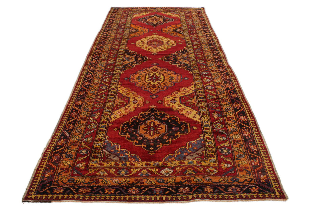 5x14 Multicolor Anatolian Turkish Tribal Runner
