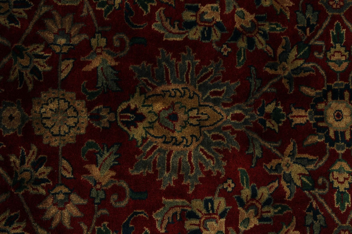 12x15 Burgundy and Navy Persian Traditional Rug