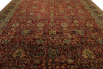 12x15 Burgundy and Navy Persian Traditional Rug