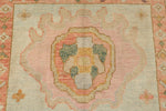 5x7 Green and Pink Turkish Oushak Rug
