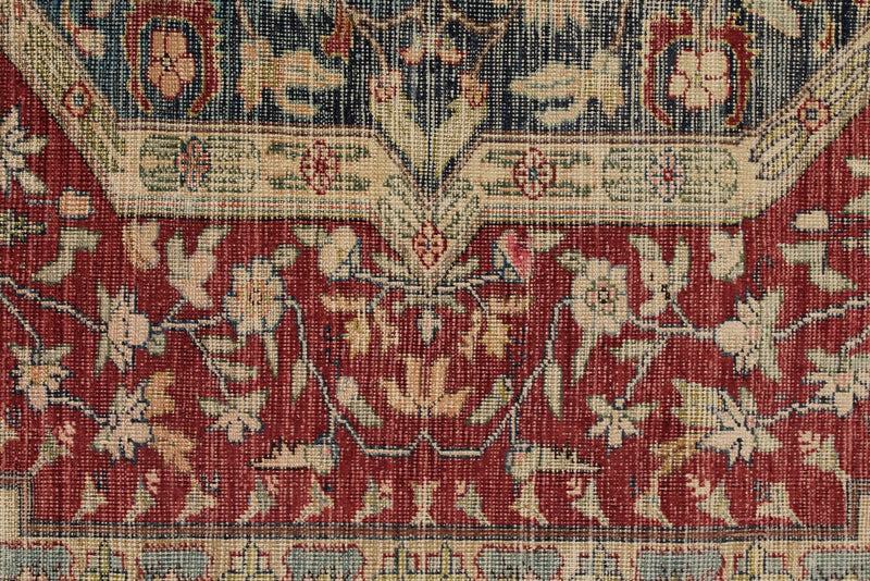 6x9 Red and Navy Anatolian Tribal Rug