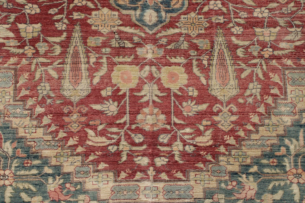 6x9 Red and Navy Anatolian Tribal Rug