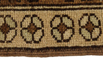 6x11 Ivory and Gray Turkish Tribal Rug