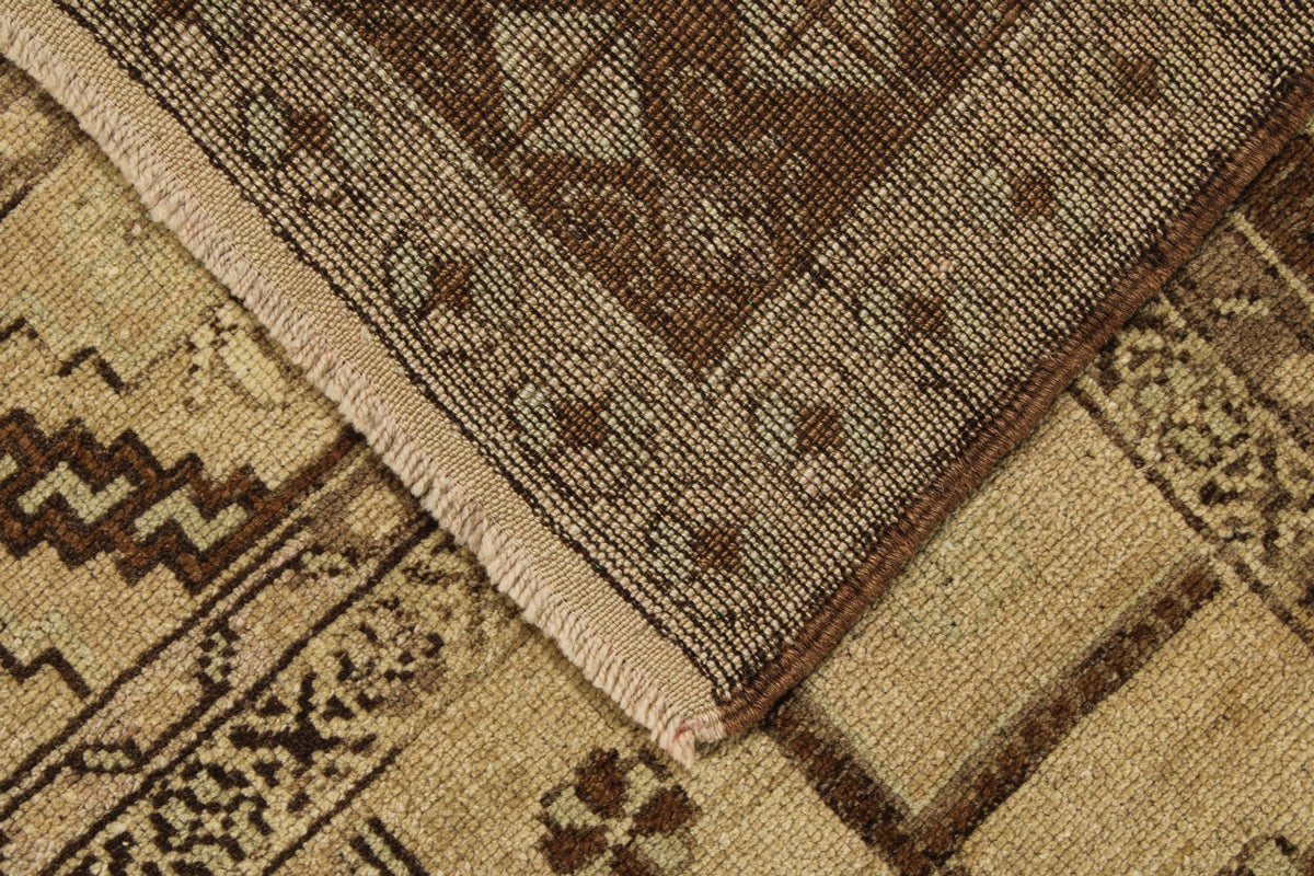 6x11 Ivory and Gray Turkish Tribal Rug