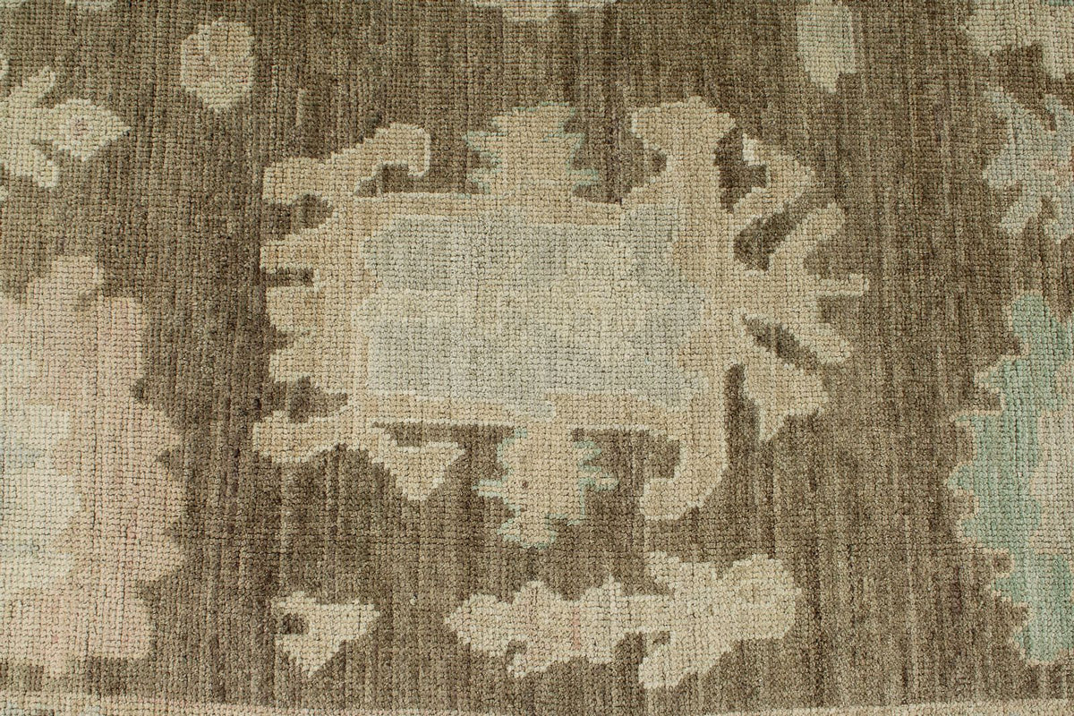 8x10 Brown and Gray Turkish Oushak Rug