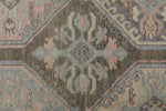 8x10 Brown and Purple Turkish Oushak Rug