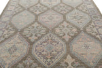 8x10 Brown and Purple Turkish Oushak Rug