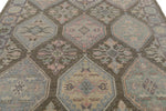 8x10 Brown and Purple Turkish Oushak Rug