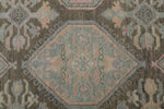 8x10 Brown and Purple Turkish Oushak Rug