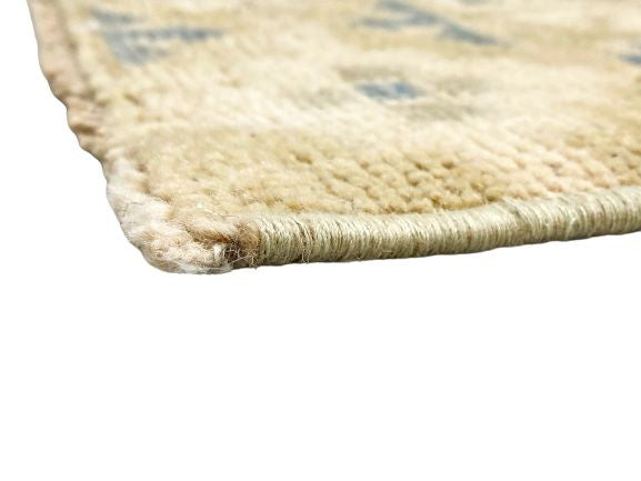 5x10 Navy and Ivory Turkish Tribal Rug