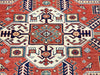 6x8 Red and Ivory Turkish Tribal Rug