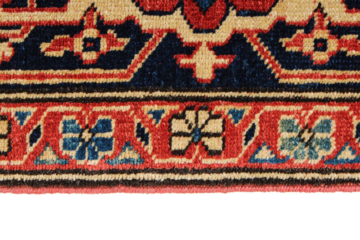 8x10 Red and Navy Turkish Tribal Rug