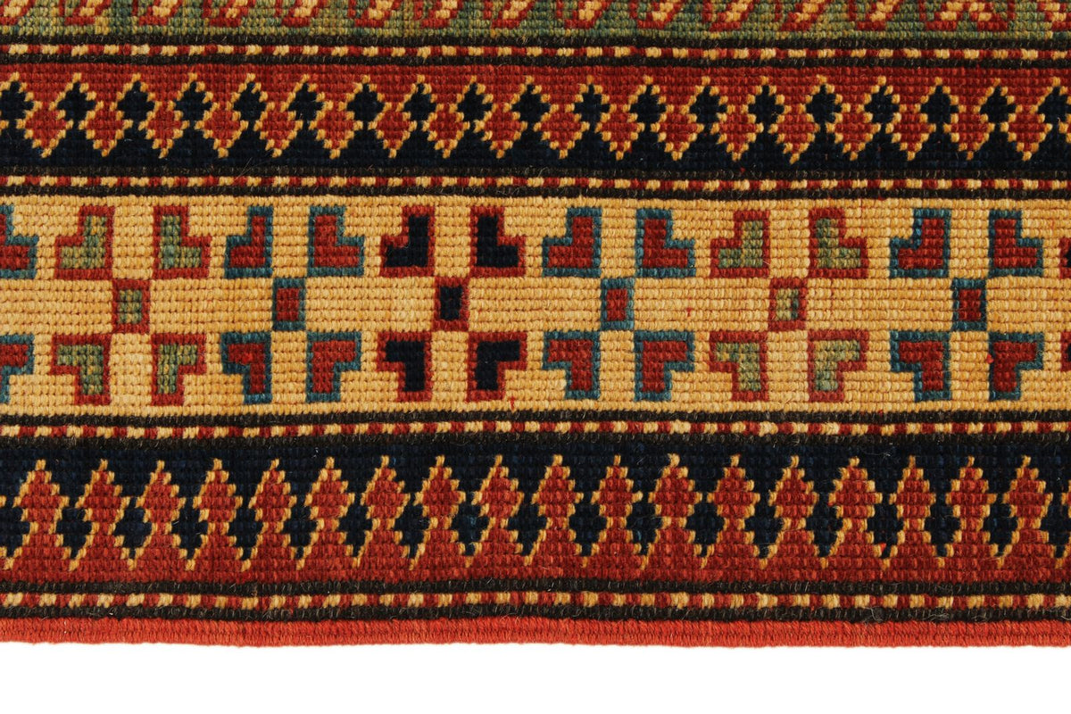 3x8 Ivory and Ivory Turkish Tribal Runner