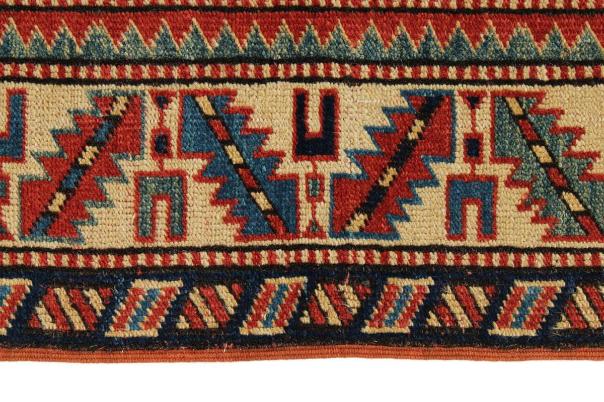 3x9 Navy and Ivory Turkish Tribal Runner