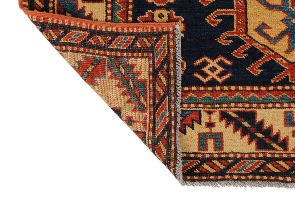 4x10 Navy and Ivory Turkish Tribal Runner