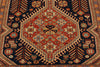 7x10 Navy and Ivory Turkish Tribal Rug