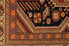7x10 Navy and Ivory Turkish Tribal Rug