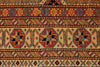 7x10 Navy and Ivory Turkish Tribal Rug