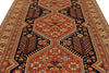 7x10 Navy and Ivory Turkish Tribal Rug