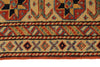 7x10 Navy and Ivory Turkish Tribal Rug