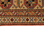 7x10 Navy and Ivory Turkish Tribal Rug