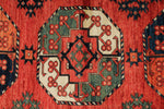 5x7 Red and Red Turkish Tribal Rug