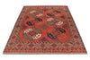 5x7 Red and Red Turkish Tribal Rug