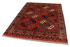 5x7 Red and Red Turkish Tribal Rug
