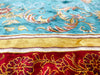9x12 Turquoıse and Ivory Turkish Silk Rug