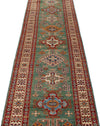 3x20 Green and Ivory Kazak Tribal Runner