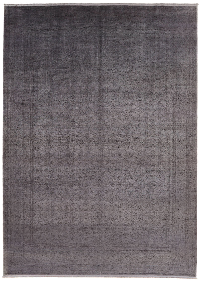 9x13 Gray and Gray Turkish Antep Rug