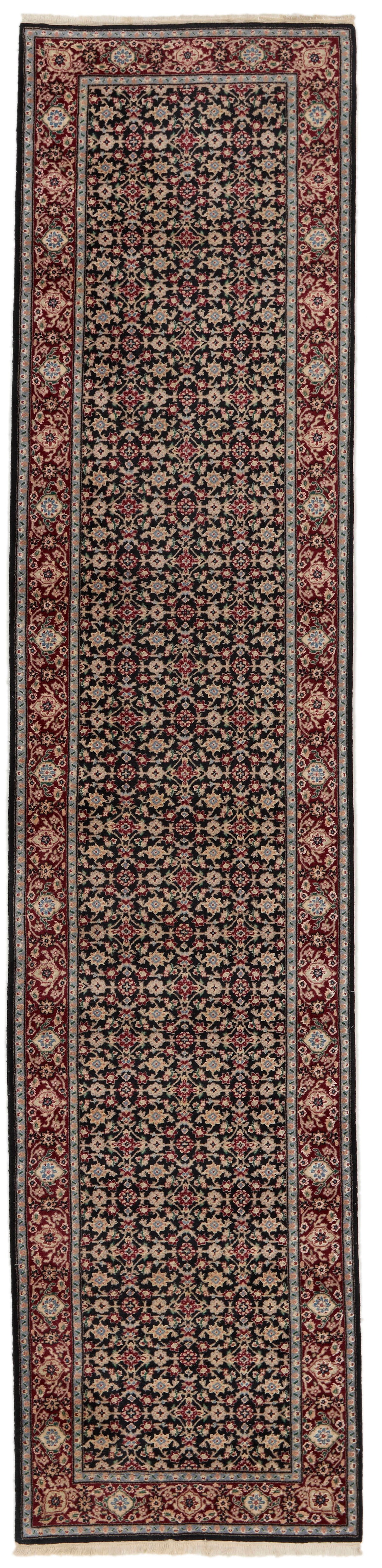 3x12 Navy and Red Turkish Traditional Runner