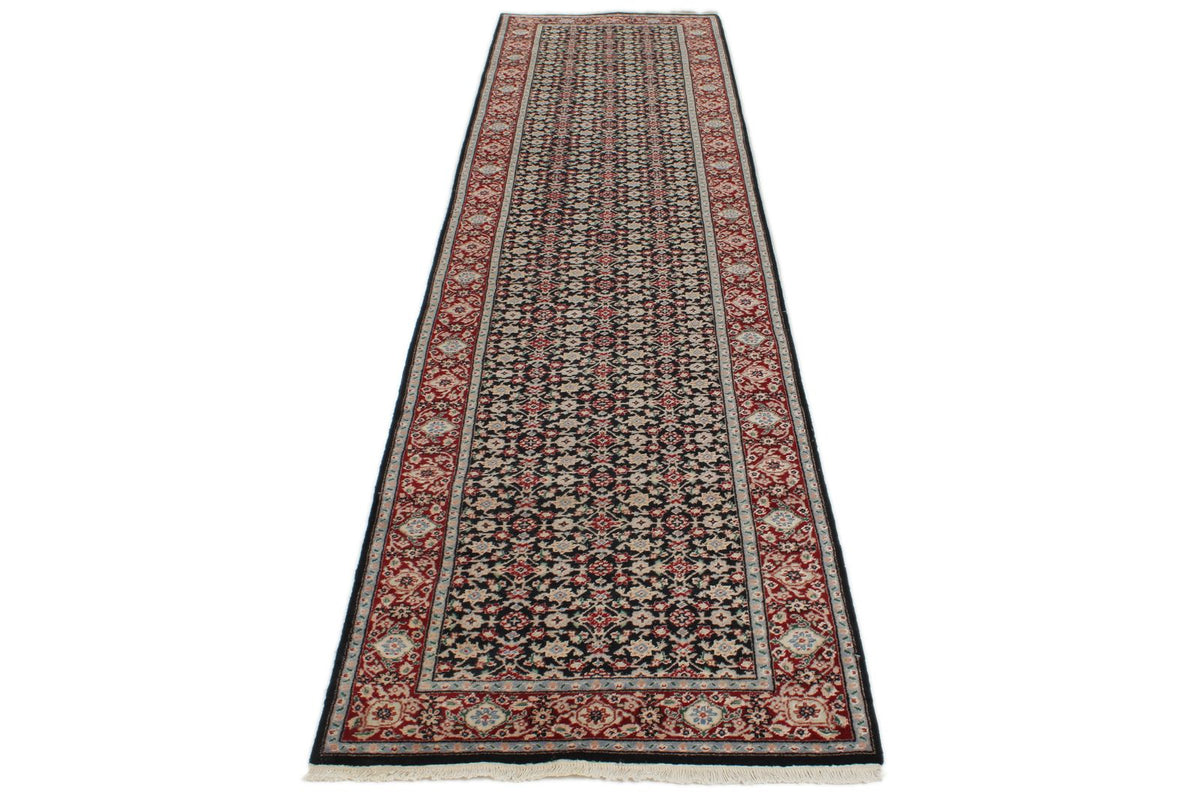 3x12 Navy and Red Turkish Traditional Runner