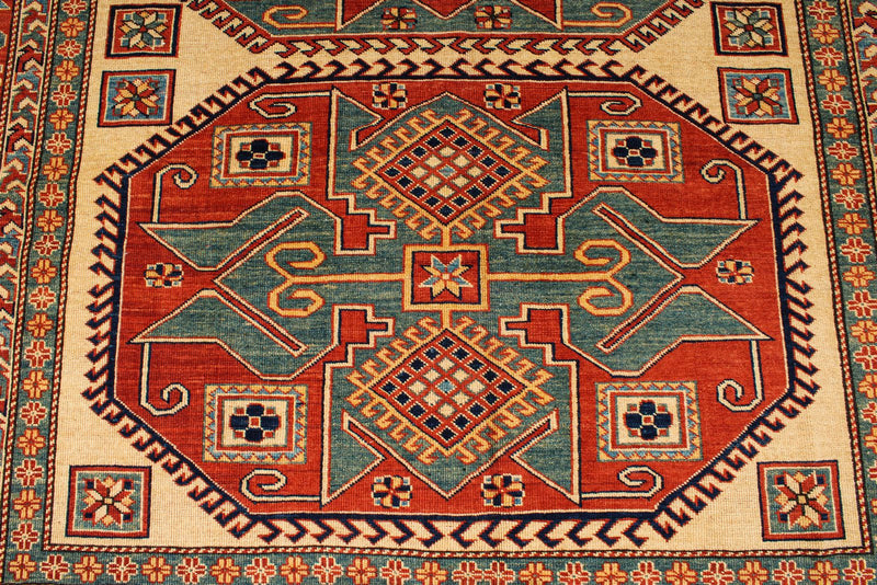 7x10 Multicolor Turkish Tribal Rug