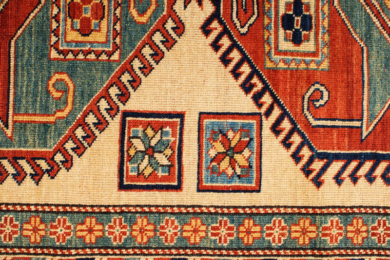 7x10 Multicolor Turkish Tribal Rug