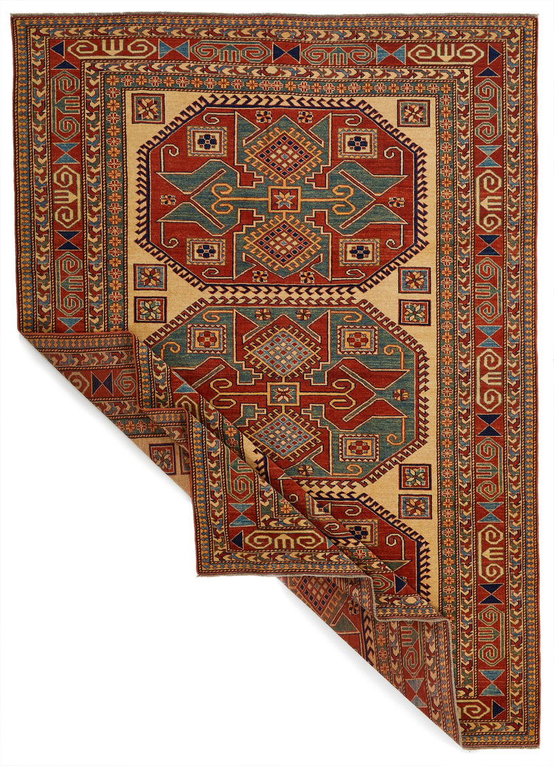 7x10 Multicolor Turkish Tribal Rug