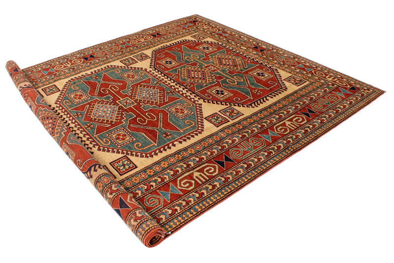 7x10 Multicolor Turkish Tribal Rug