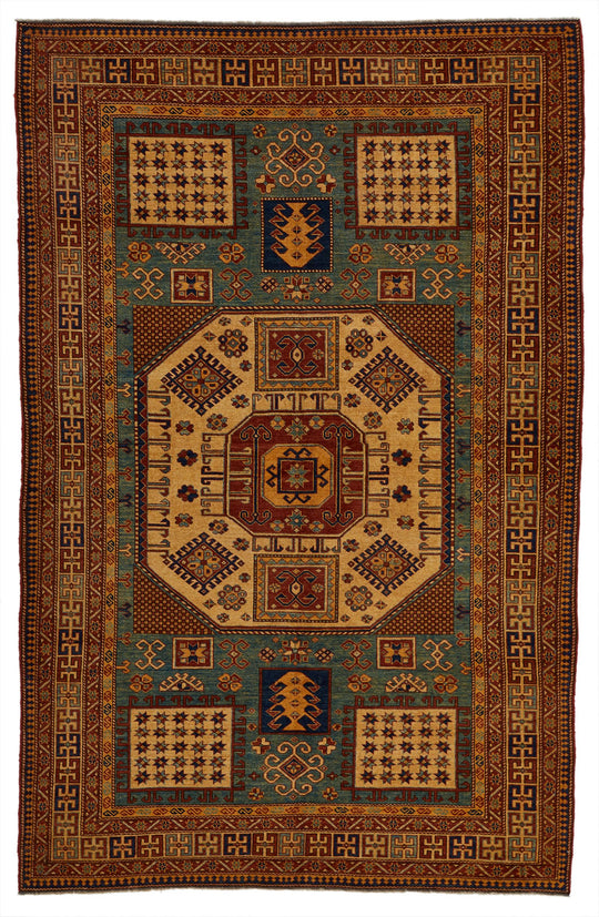 6x10 Multicolor Turkish Tribal Rug