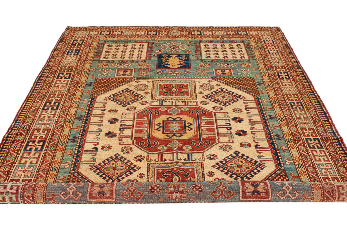 6x10 Multicolor Turkish Tribal Rug