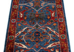 3x12 Red and Blue Anatolian Traditional Runner