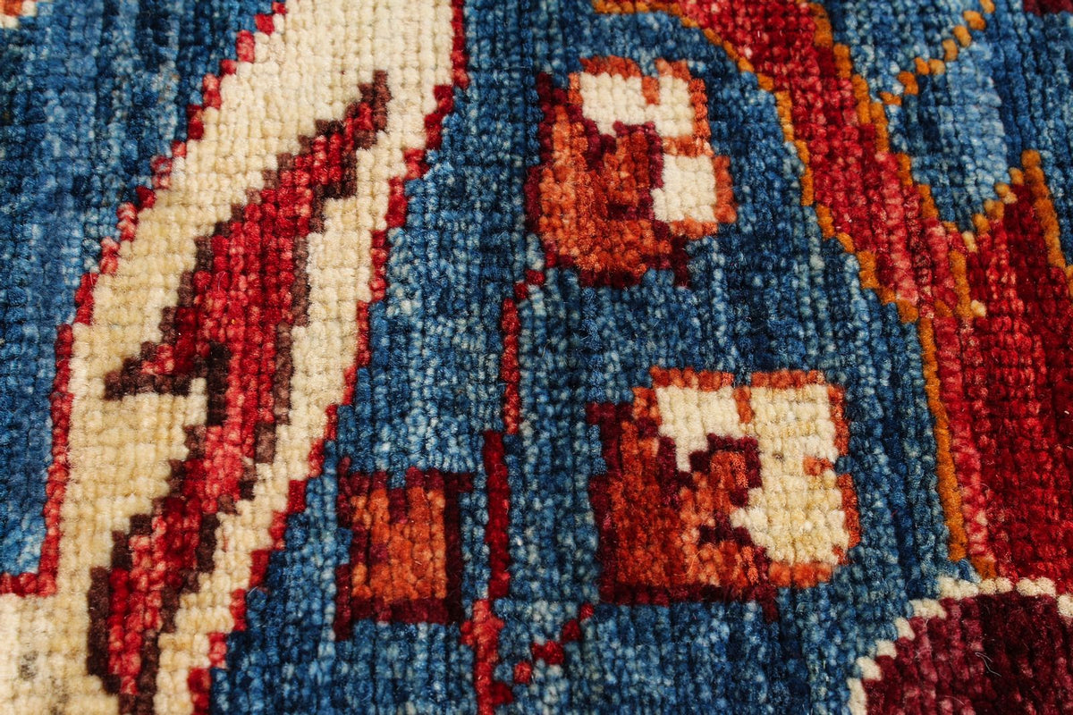 3x12 Red and Blue Anatolian Traditional Runner
