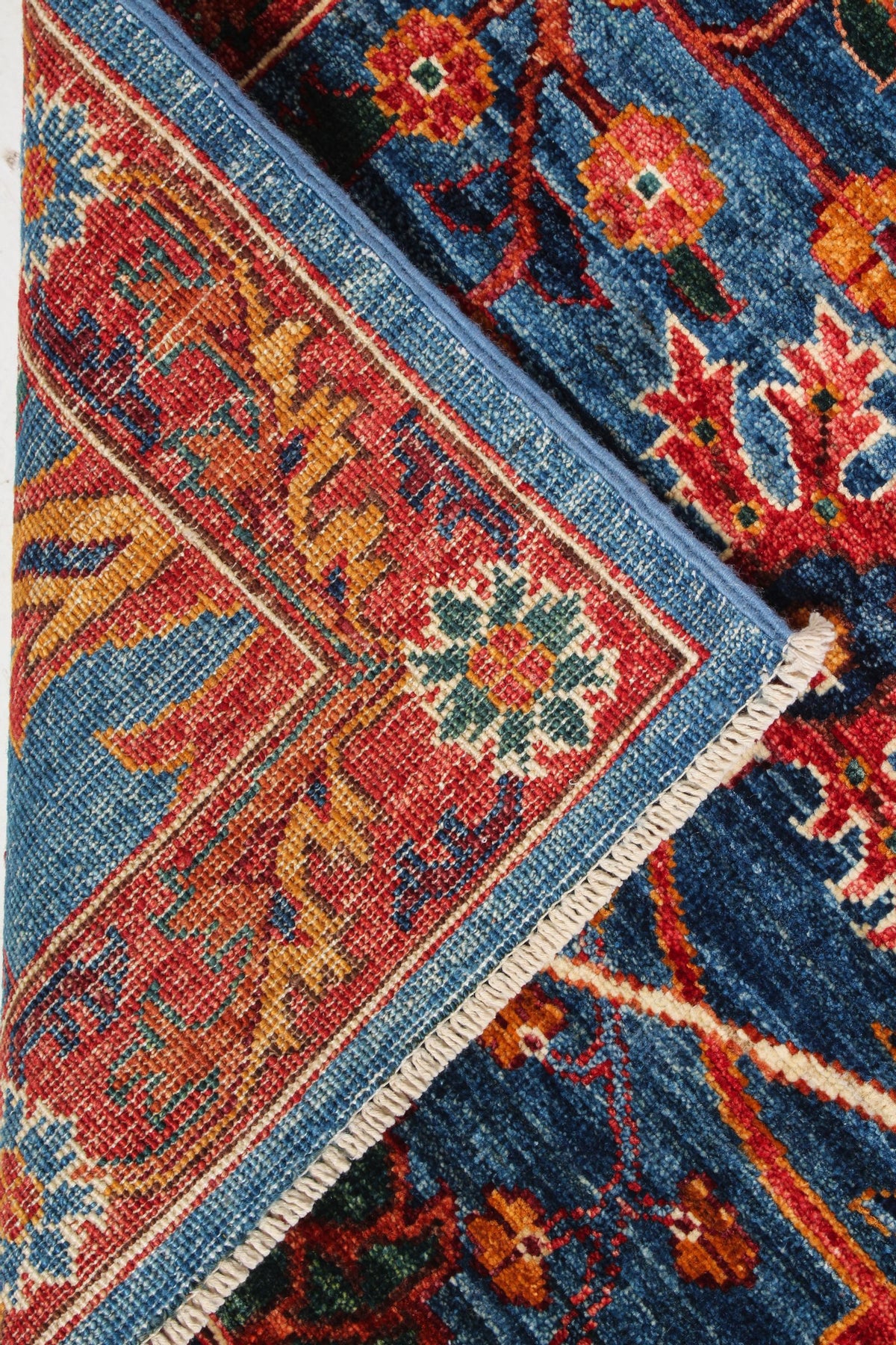 3x12 Red and Blue Anatolian Traditional Runner