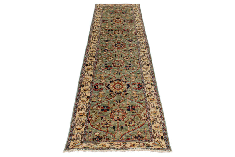 2x10 Navy and Ivory Anatolian Traditional Runner