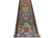 3x19 Blue and Red Anatolian Traditional Runner