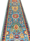 3x19 Blue and Red Anatolian Traditional Runner