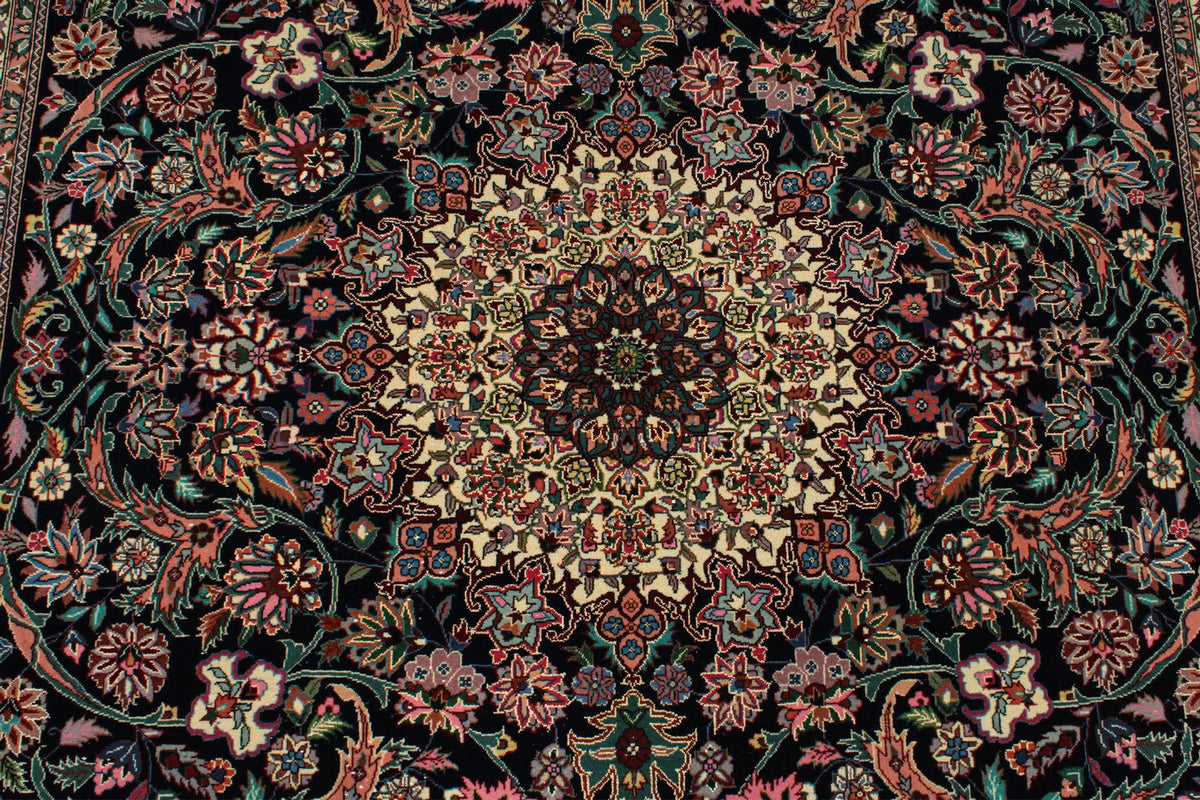 6x9 Navy and Red Persian Rug